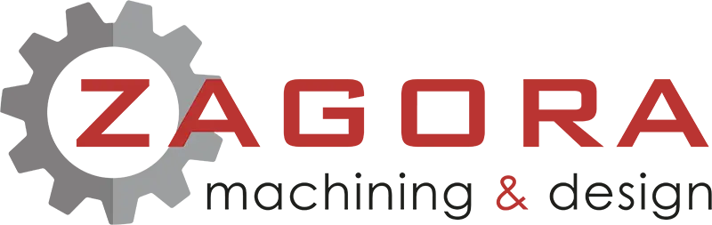 Zagora logo, text is red colour, transparent background